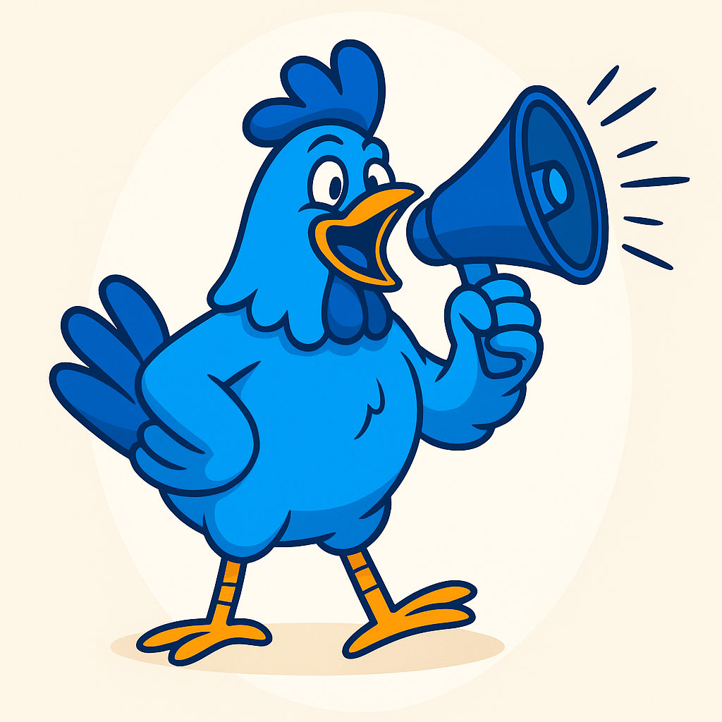 Our chicken has something to say!
